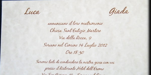 partecipazione matrimonio